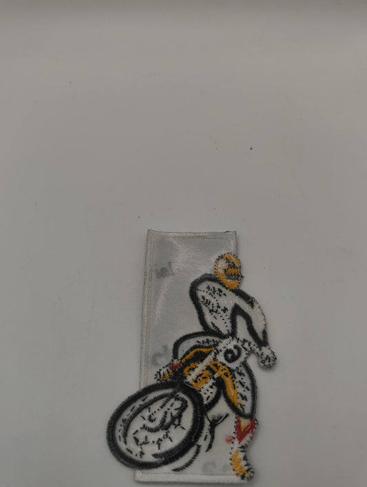 vintage embroided high quality motorcross patch ca 9cm long