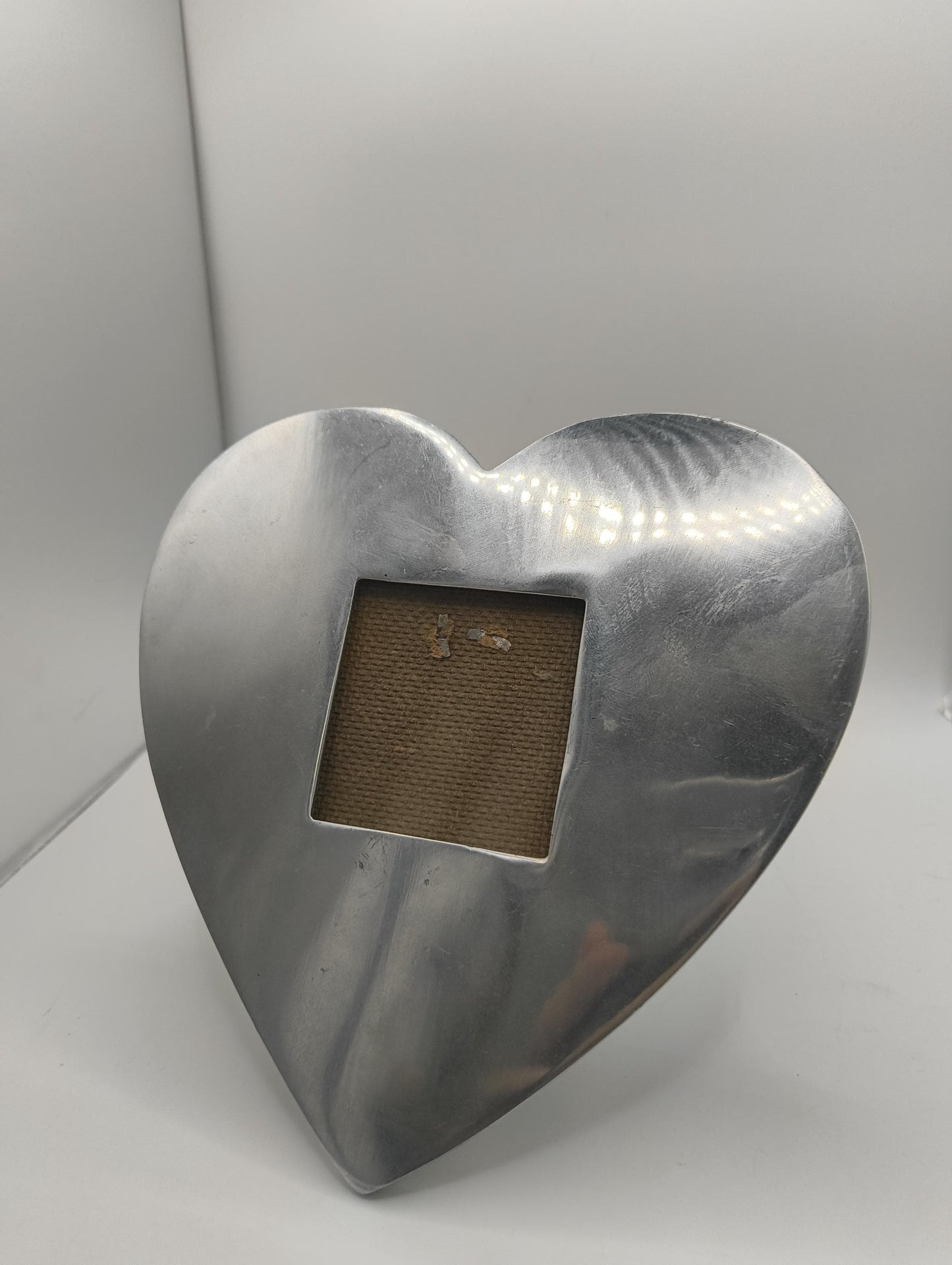 Vintage Shabby Kleiner aufstell Bilderrahmen Picture Frame aus Metall Herz Herzform Punk , dystopien Style heart