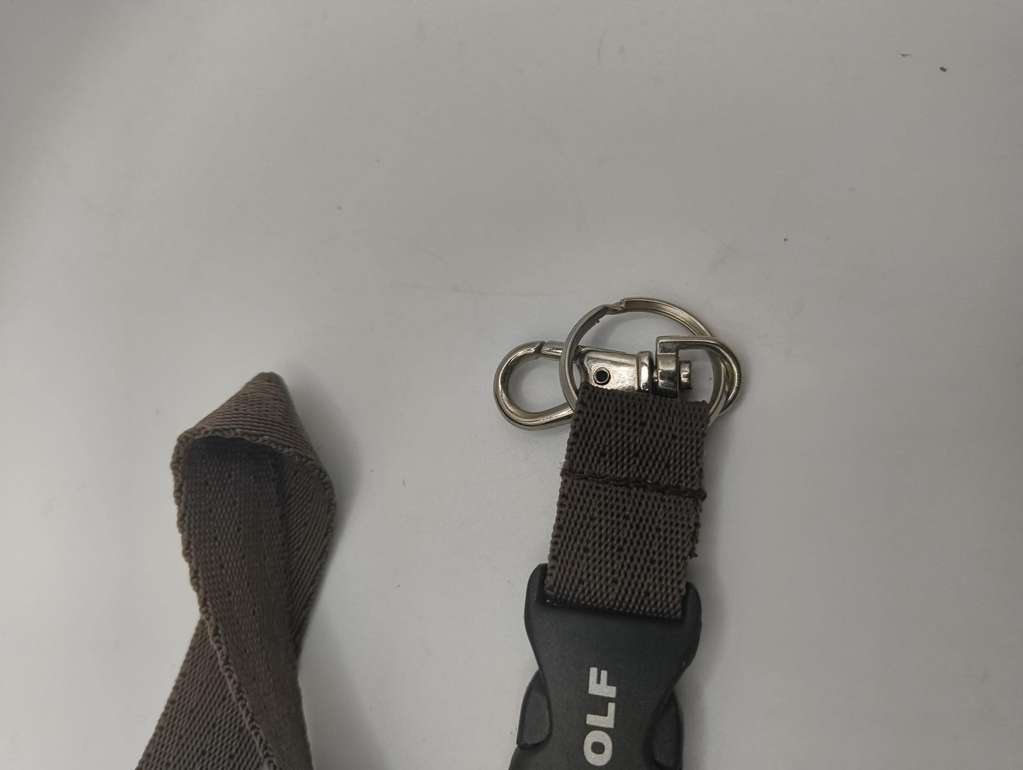 Golf Lanyard Schlüsselband Braun Vintage mit Klipper