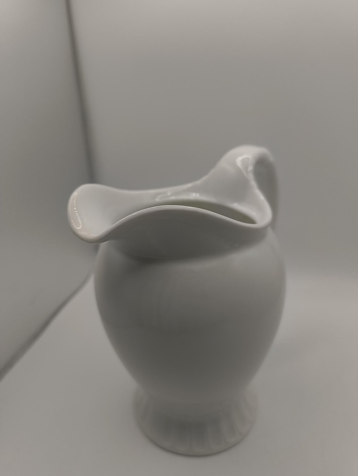 Antique Pitcher 1920 Silesia Ohme White Pitcher appr 13,5 cm height glazed original art deco erea